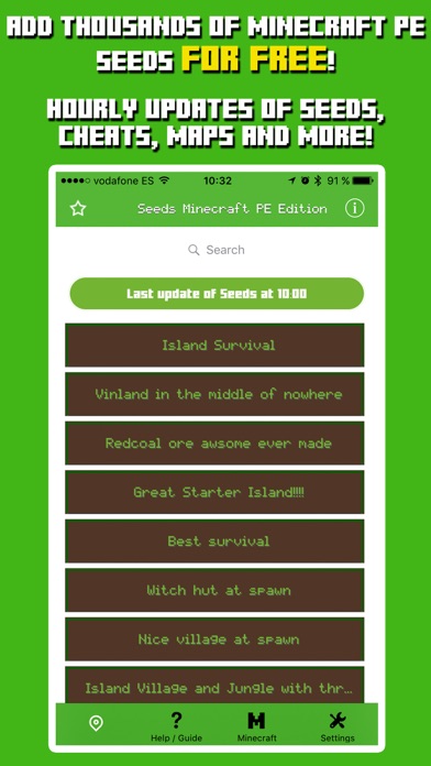 Seeds for Minecraft Pocket Edition - Free Seeds PE screenshot 2