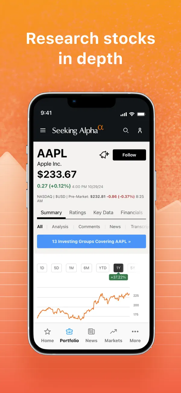 Seeking Alpha: News & Analysis screenshot 2