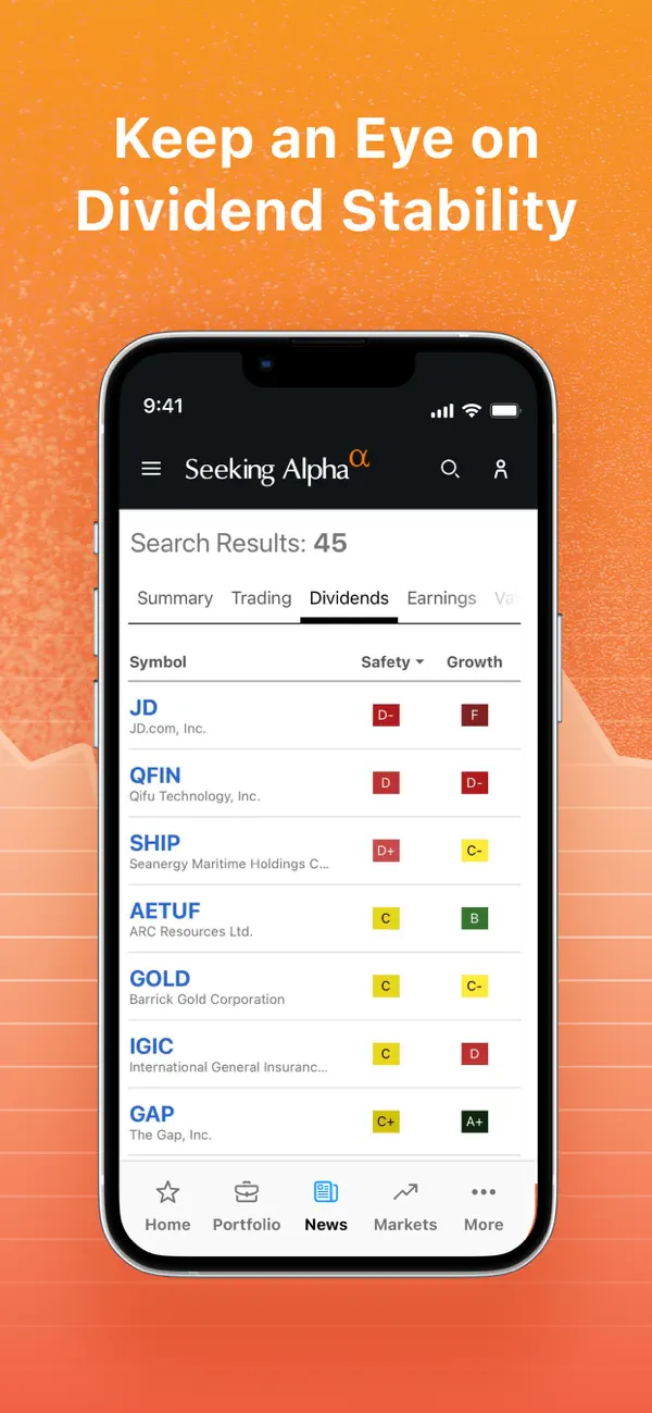 Seeking Alpha: News & Analysis screenshot 1