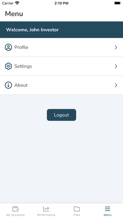 SEI Connect - Investor screenshot 1