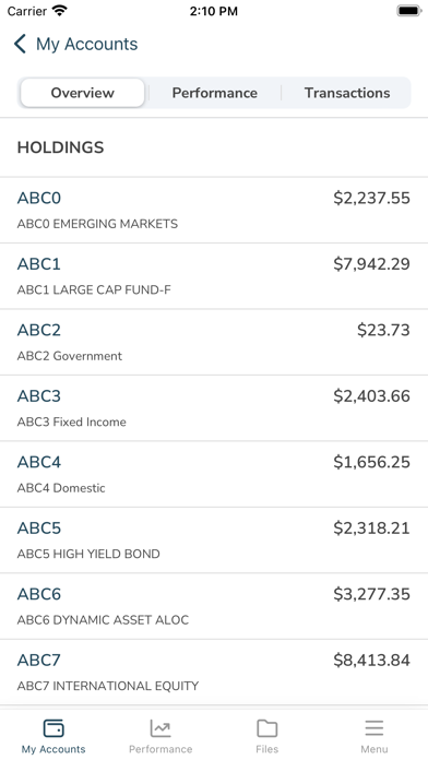 SEI Connect - Investor screenshot 3