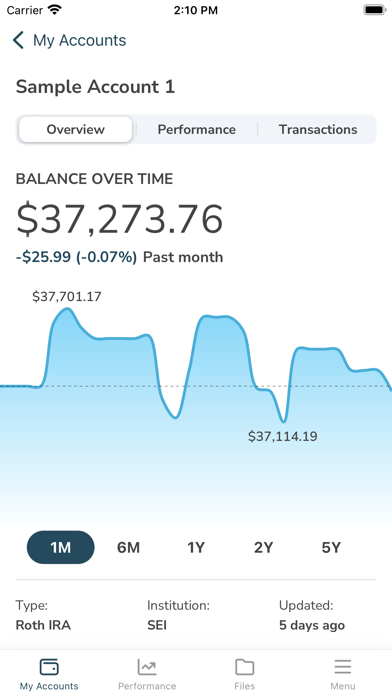 SEI Connect - Investor screenshot 4