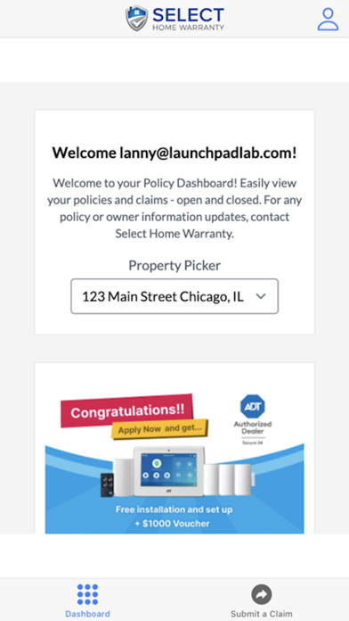 Select Home Warranty screenshot 2