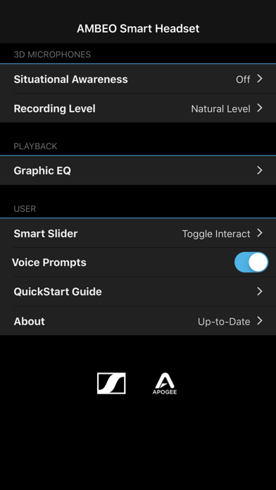 Sennheiser AMBEO® SmartHeadset screenshot 4