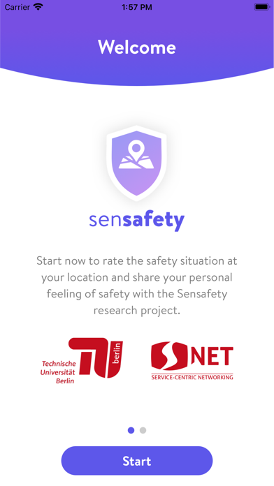 Sensafety screenshot 1