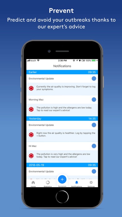 Sensio Air: Allergy Tracker screenshot 1