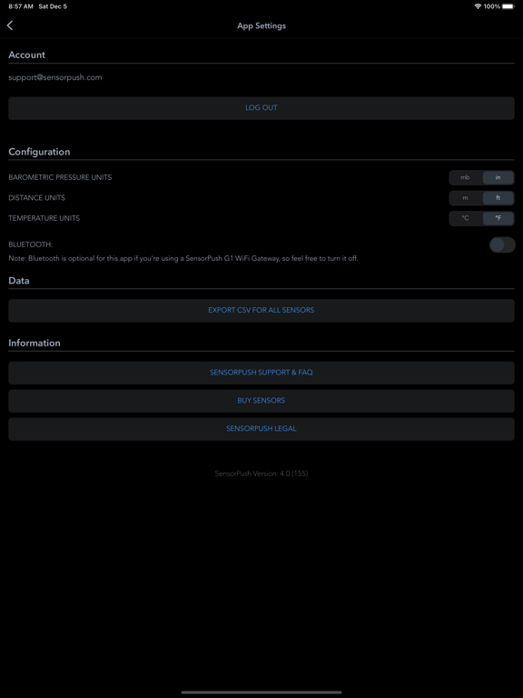 SensorPush screenshot 1