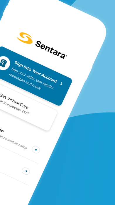 Sentara MyChart screenshot 2