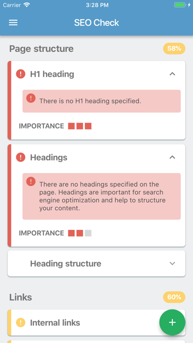 Seobility SEO Check screenshot 4
