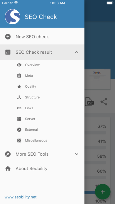 Seobility SEO Check screenshot 8