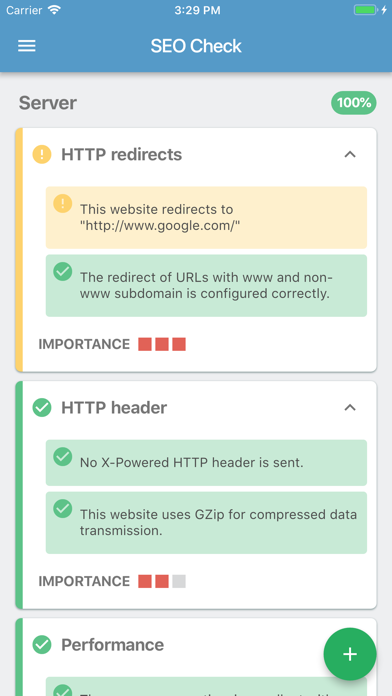 Seobility SEO Check screenshot 2