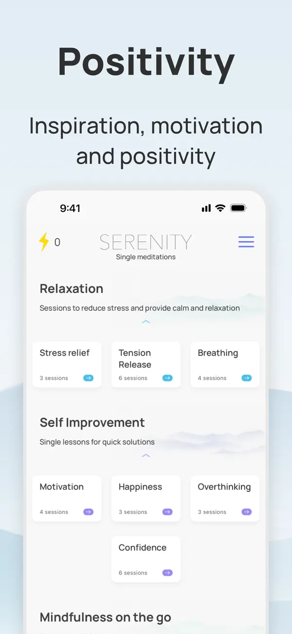 Serenity: Guided Meditation screenshot 1