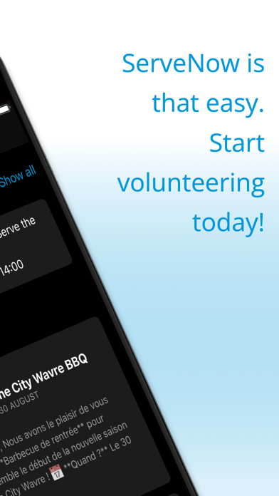 ServeNow - Volunteering screenshot 1