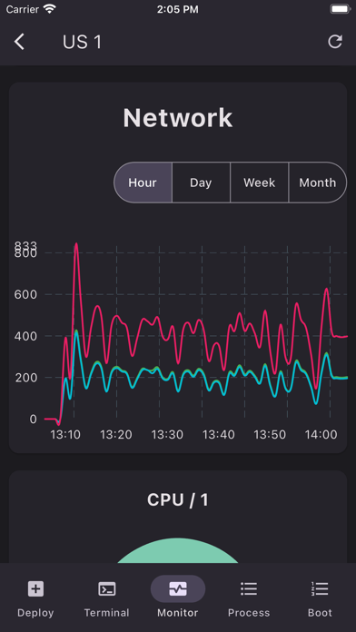 Server Dashboard screenshot 5
