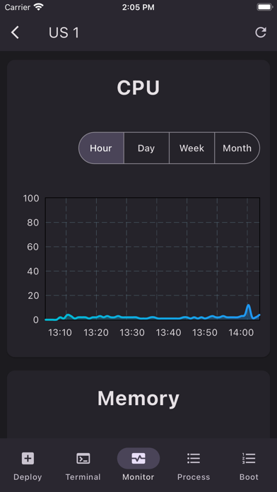 Server Dashboard screenshot 2