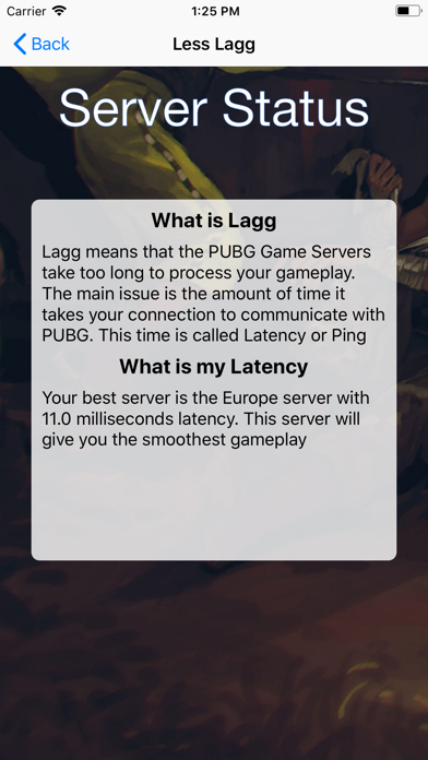 Server Status for PUBG Mobile screenshot 1