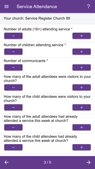 Service Register screenshot 1