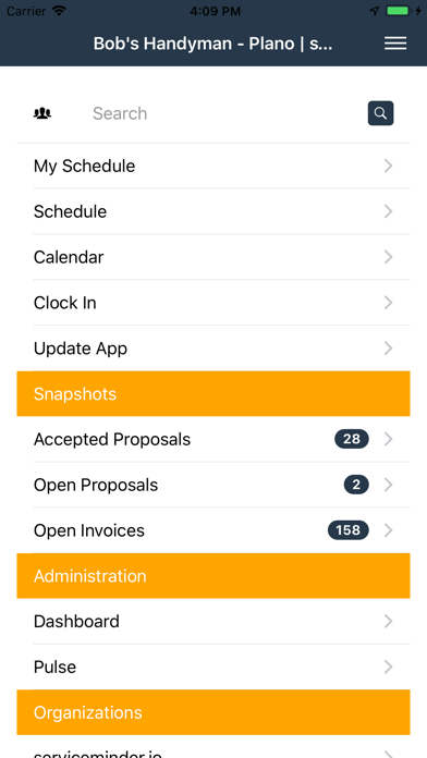ServiceMinder screenshot 2