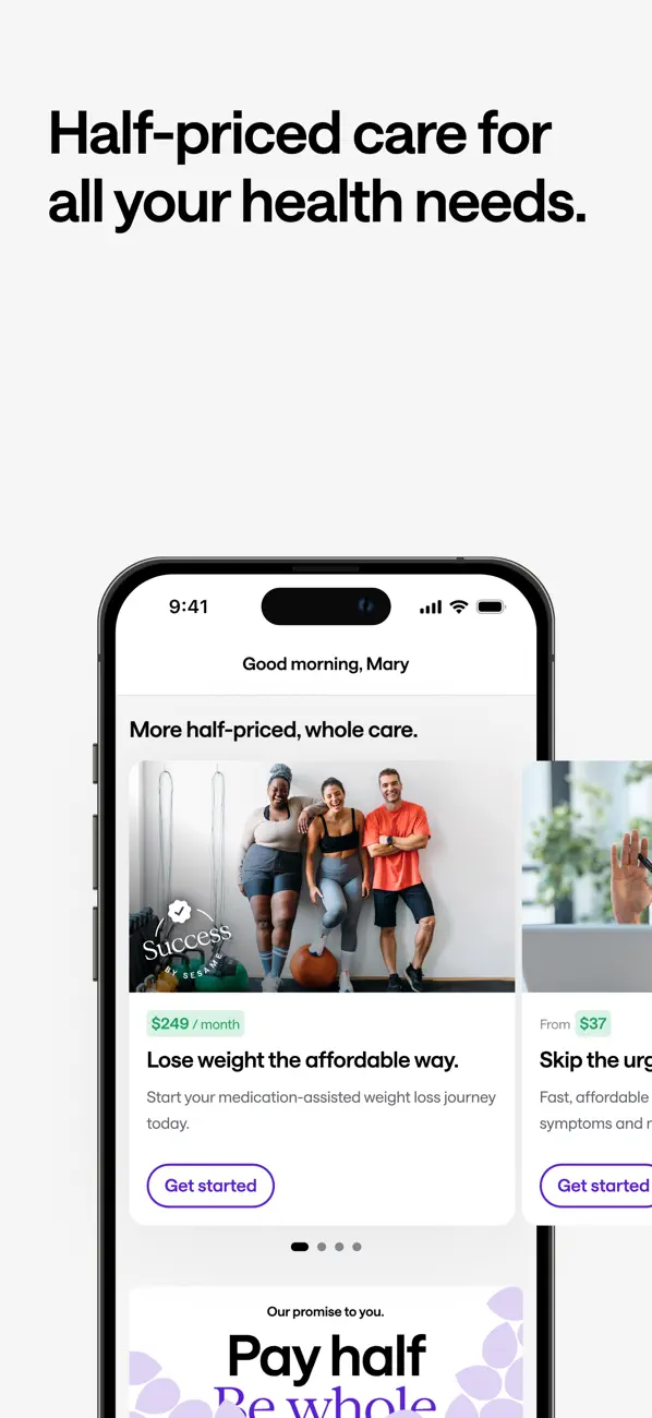 Sesame: Telehealth Care & More screenshot 1