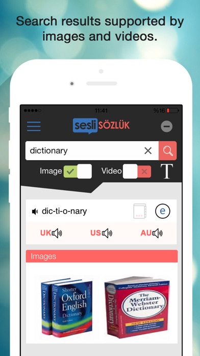 Sesli Sozluk Dictionary screenshot 1