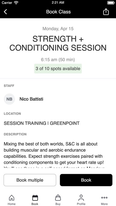 SESSION ATHLETIC screenshot 1