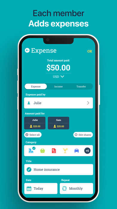 Sesterce – Split expenses screenshot 5