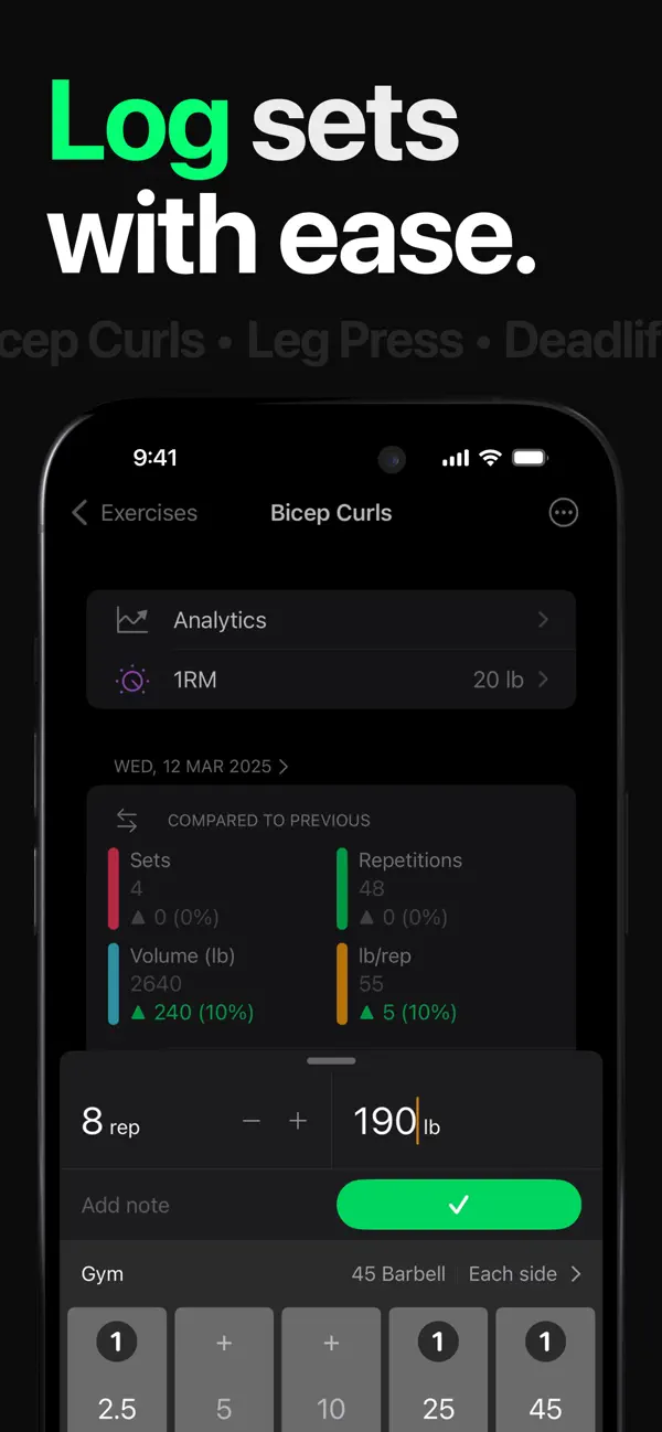Setgraph: Gym Workout Tracker screenshot 5