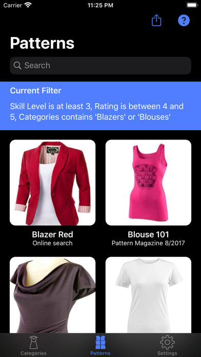 Sewing Patterns Lite screenshot 2