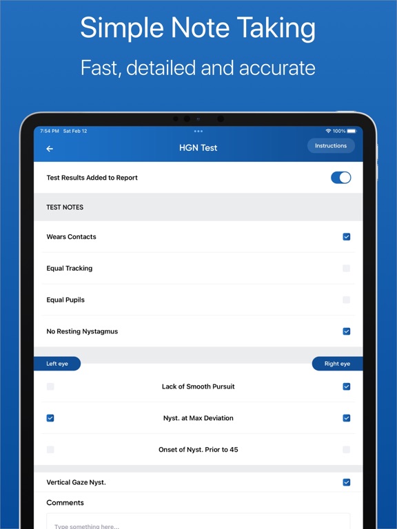 SFST Report - Police DUI App screenshot 8
