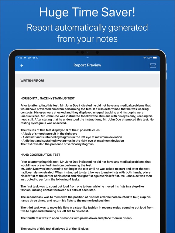 SFST Report - Police DUI App screenshot 3