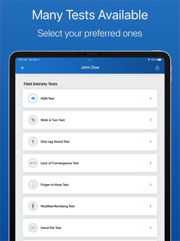 SFST Report - Police DUI App screenshot 2