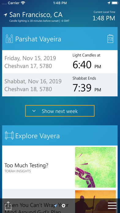 Shabbat & Holiday Times screenshot 5