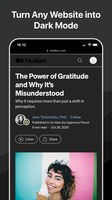 ShadeView Dark Mode for Safari screenshot 3