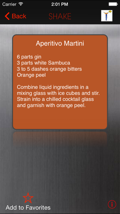 SHAKE: Martini Recipes screenshot 3