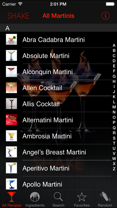 SHAKE: Martini Recipes screenshot 5