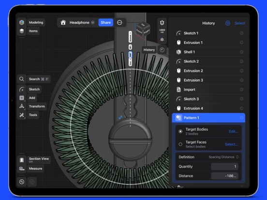 Shapr 3D CAD modeling screenshot 3
