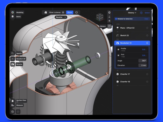 Shapr 3D CAD modeling screenshot 2