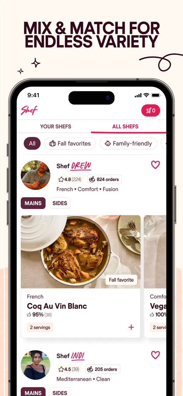 Shef: Local Chef Meal Delivery screenshot 2