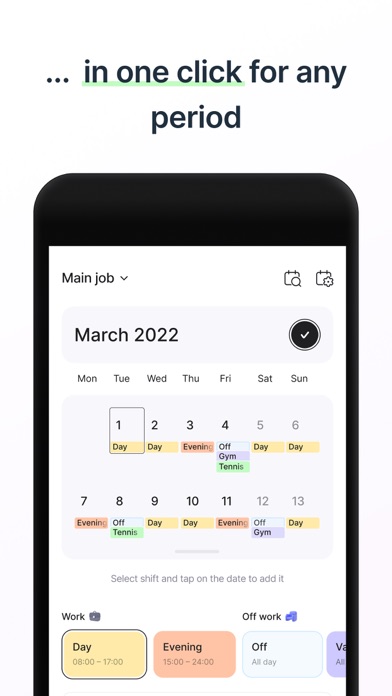 Shift Work Calendar & Schedule screenshot 3