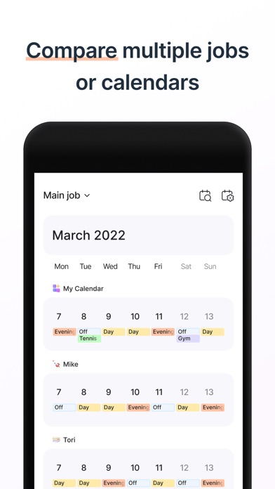 Shift Work Calendar & Schedule screenshot 2