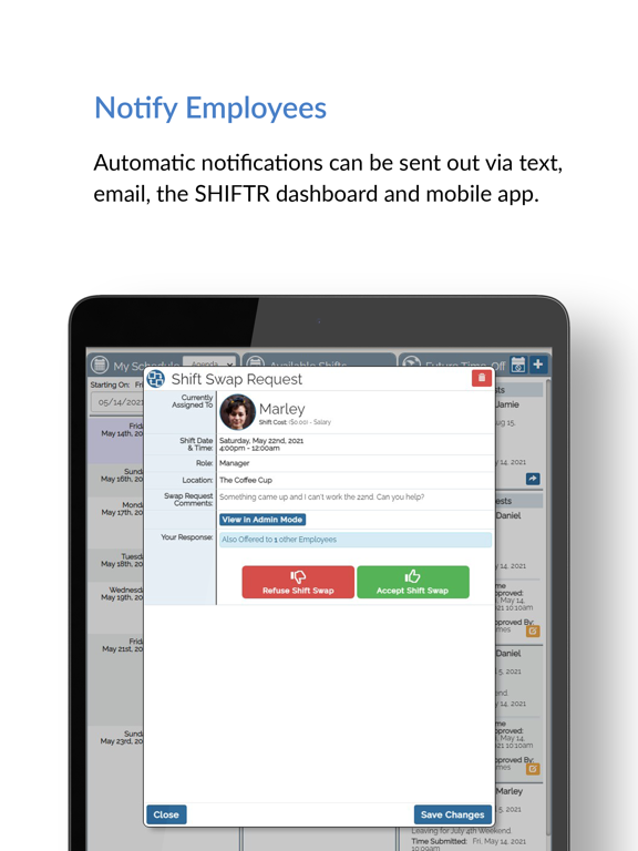 SHIFTR Employee Scheduling screenshot 2
