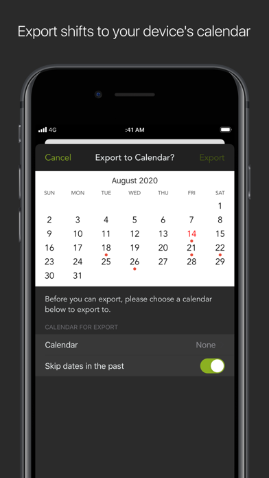 Shifty Calendar screenshot 2