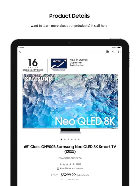Shop Samsung screenshot 1