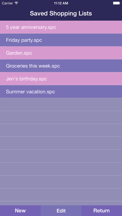 Shoppers Lists screenshot 1