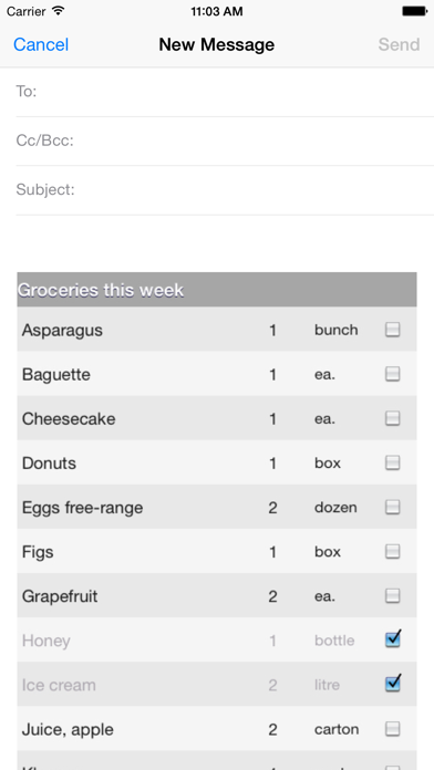 Shoppers Lists screenshot 2