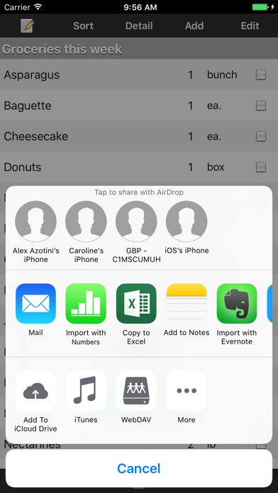 Shoppers Lists screenshot 3