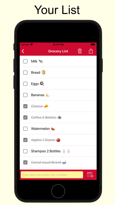 Shopping List - Simple & Easy screenshot 1