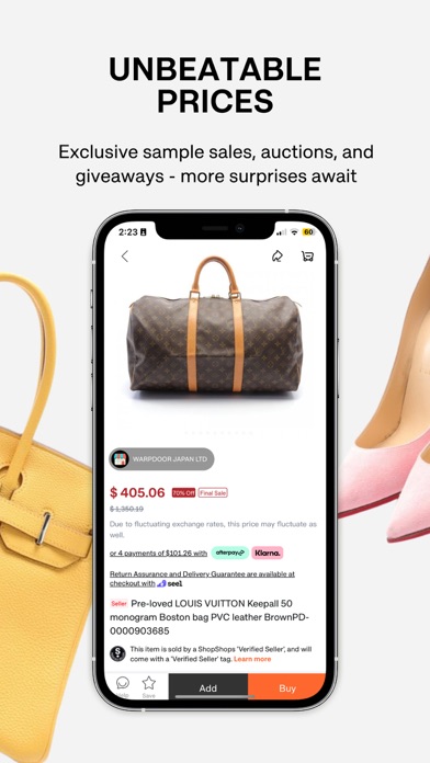 ShopShops: Designer Deals Live screenshot 4