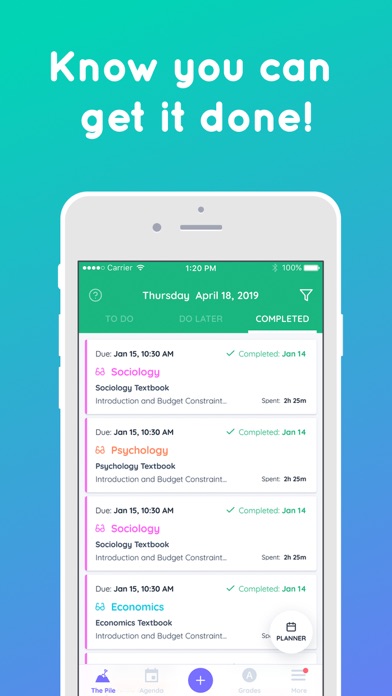 Shovel - Study Planner screenshot 1