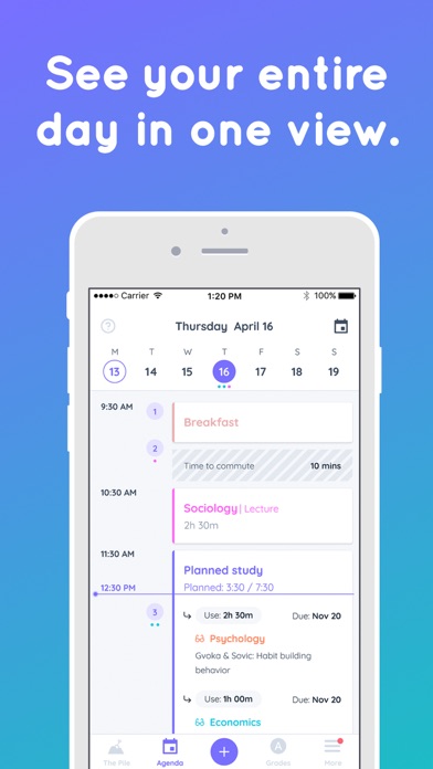 Shovel - Study Planner screenshot 2
